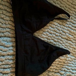 PINK bralette, size XL, black. Worn 1x